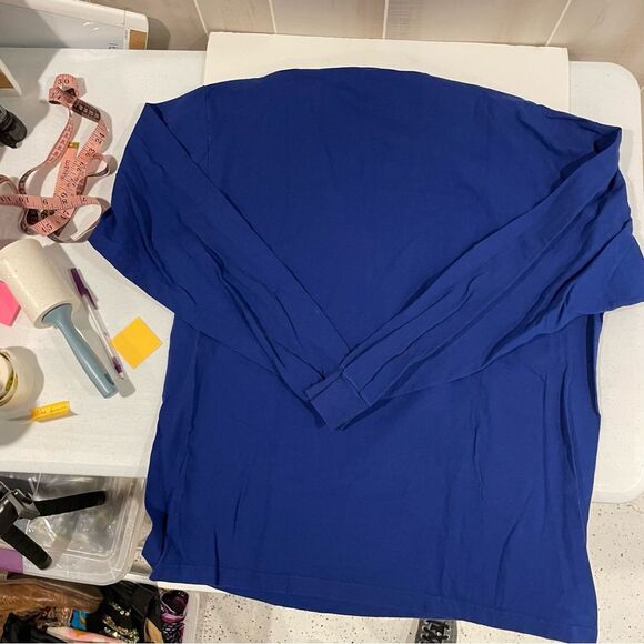 Vintage Y2K Reebok long sleeve T shirt Indianapolis Colts Blue Friday Sz L - Picture 3 of 7